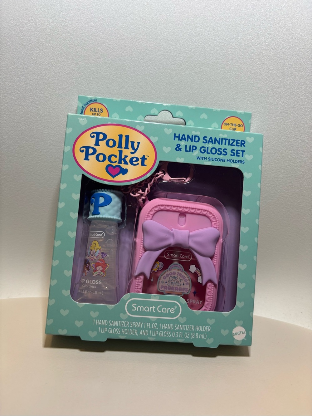 Hand Sanitizer & Lip Gloss Set Polly Pocket